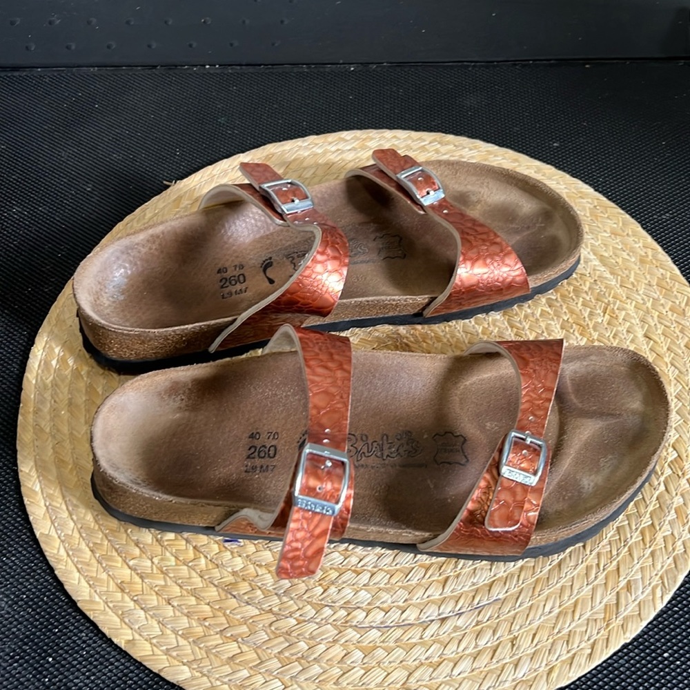 Birkies Germany Made Buckle Slip-on Slide Sandals  Size 40